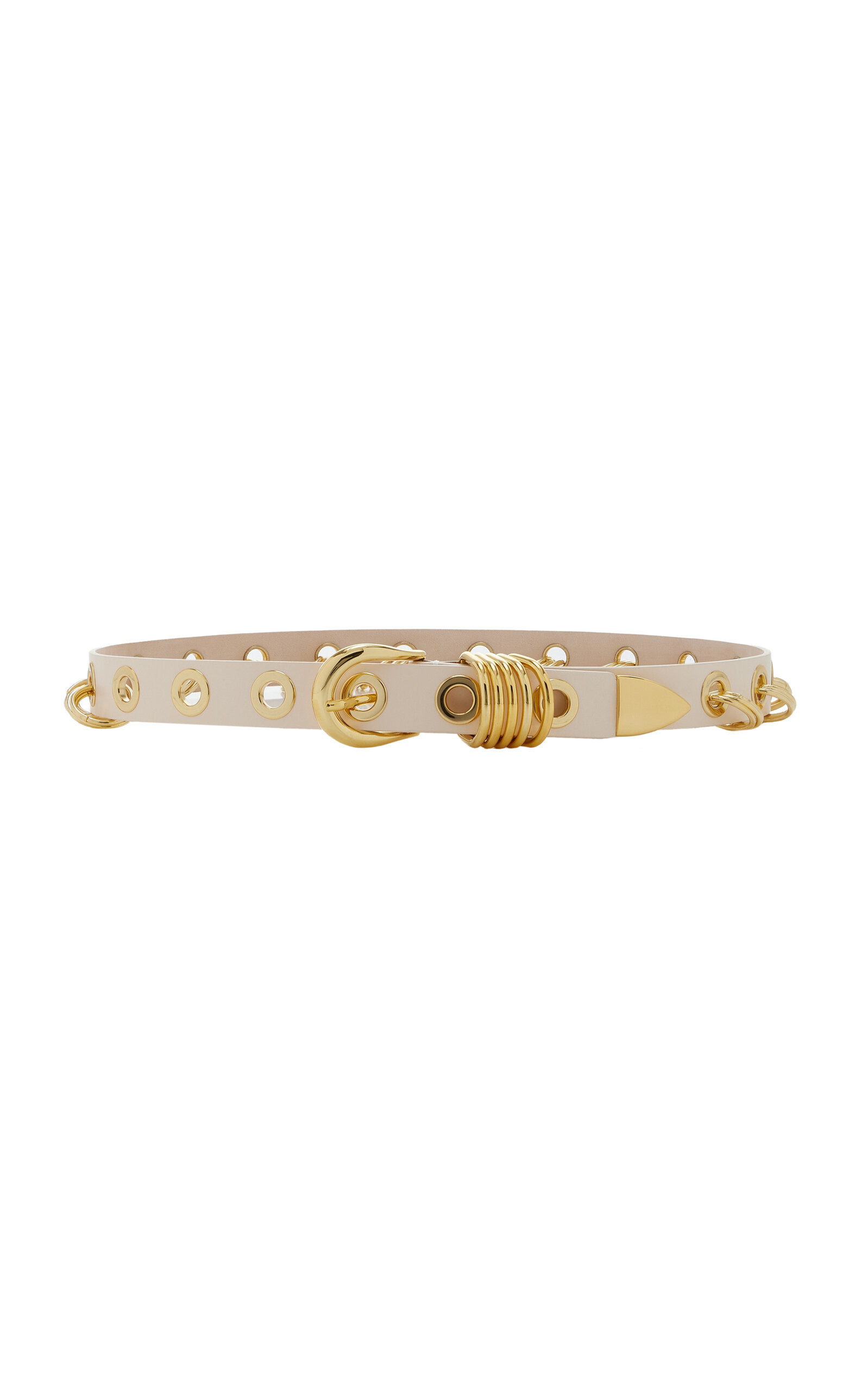 Déhanche - Revenge Leather Belt - White - L - Moda Operandi | Moda Operandi (Global)