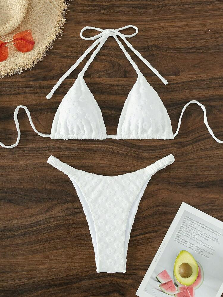 Halter Triangle Bikini Swimsuit | SHEIN