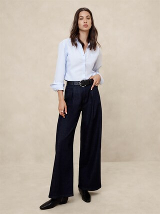Luxe High-Rise Trouser Jean | Banana Republic Factory