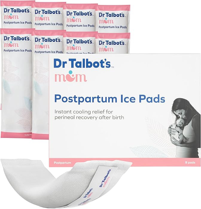 Dr. Talbot's Mom Postpartum Ice Pads for Pain Relief - 8-Pack - 2-in-1 Absorbent Postpartum Pads ... | Amazon (US)