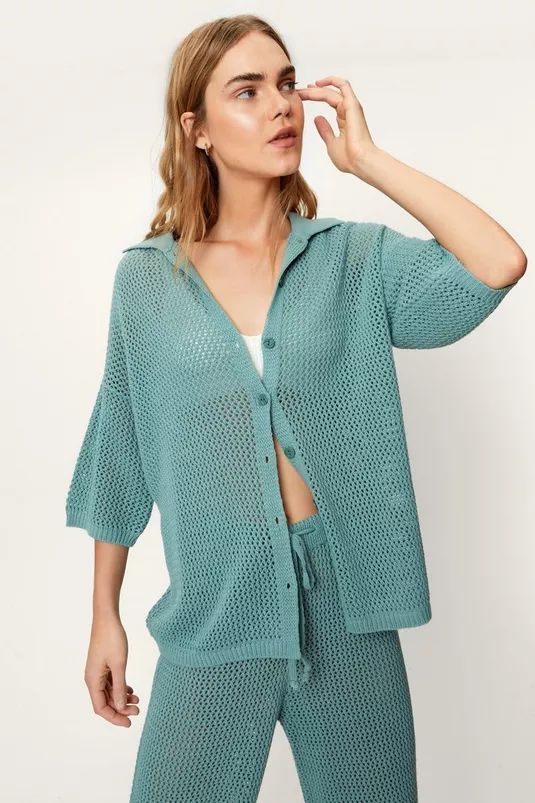 Stitchy Oversized Button Down Shirt | Nasty Gal (US)