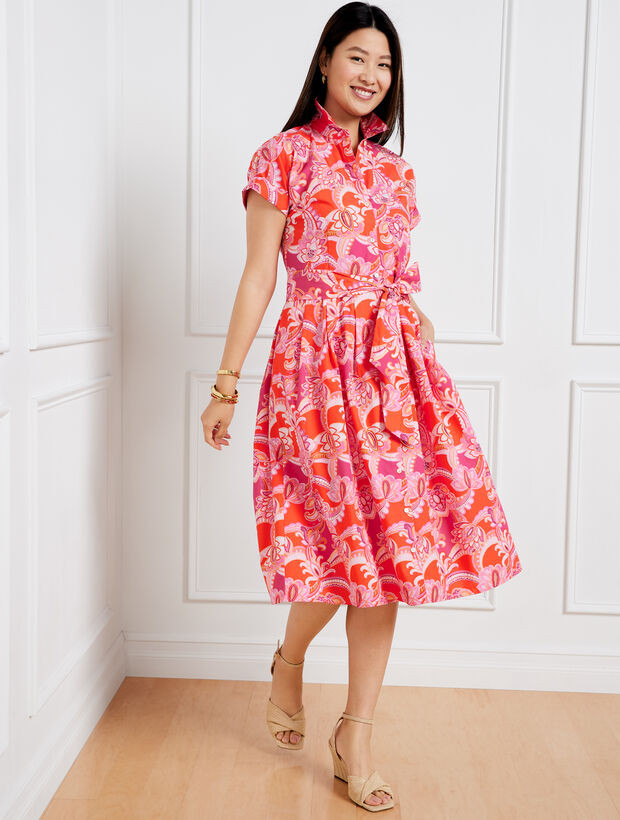 The Sutton Shirtdress - Charming Floral | Talbots