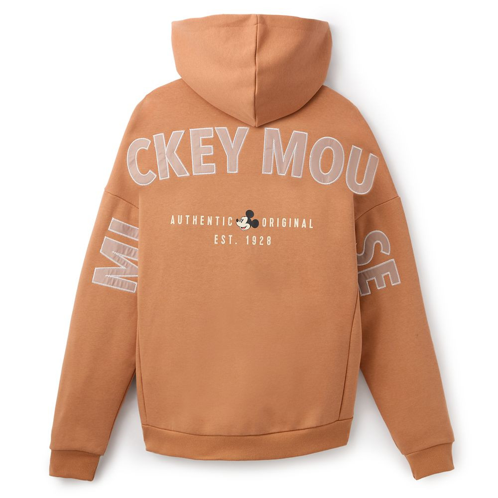 Mickey Mouse Zip Hoodie for Adults – Tan | Disney Store