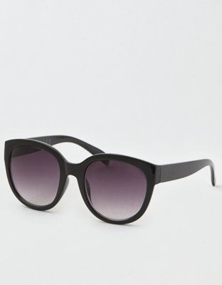 AE Black Oversized Square Sunglasses | American Eagle Outfitters (US & CA)