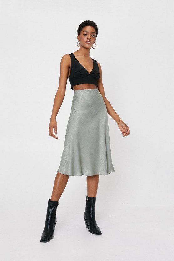 Touch By Touch Satin Midi Skirt | NastyGal (US & CA)