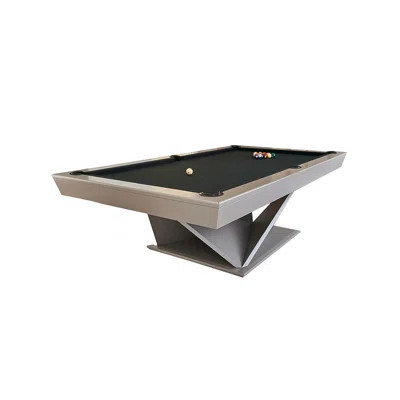 Minimalist Minimalist Solid Wood and Stone 8'Pool Table | Wayfair North America