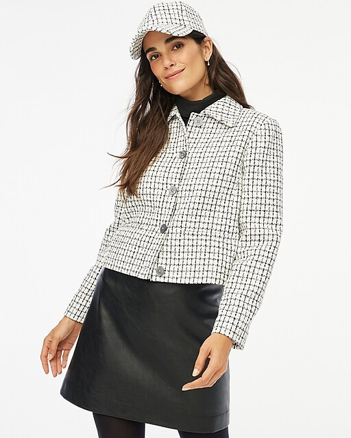 Tweed collared lady jacket | J.Crew Factory