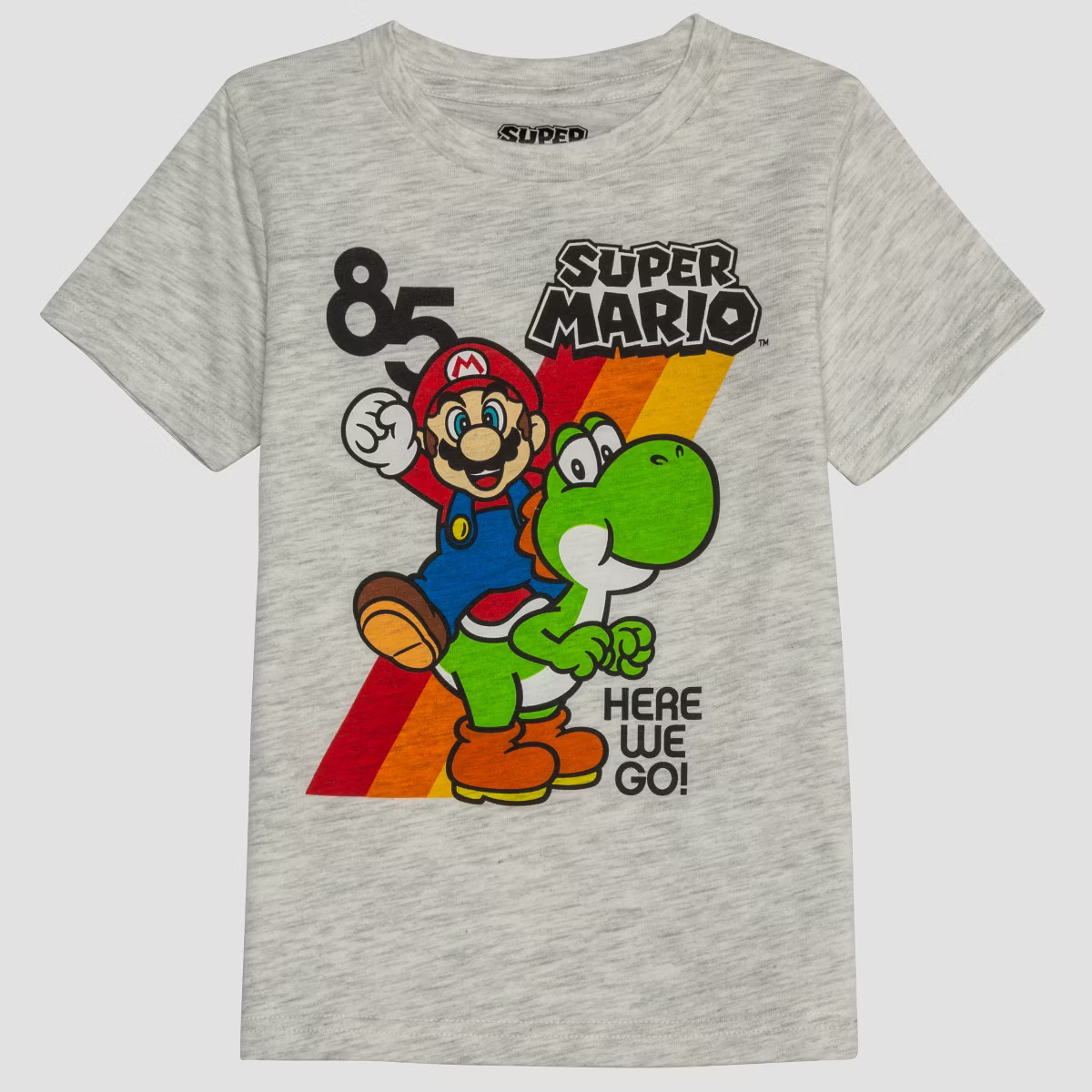 Toddler Boys' Super Mario Short Sleeve T-Shirt - Beige | Target