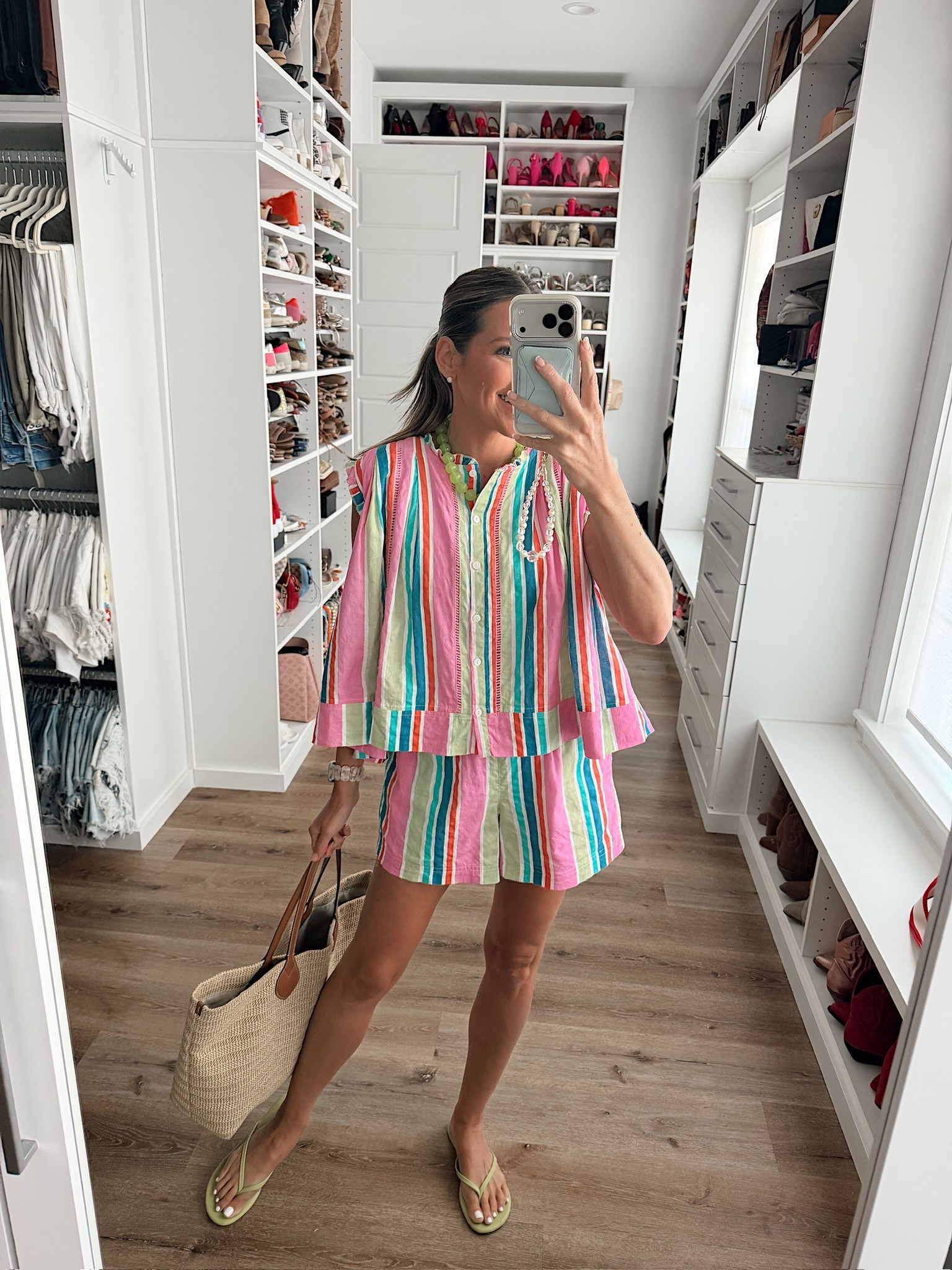 In a small top and shorts, necklace, sandals and accessories - fits tts.

#LTKootd #LTKgrwm #LTKSeasonal