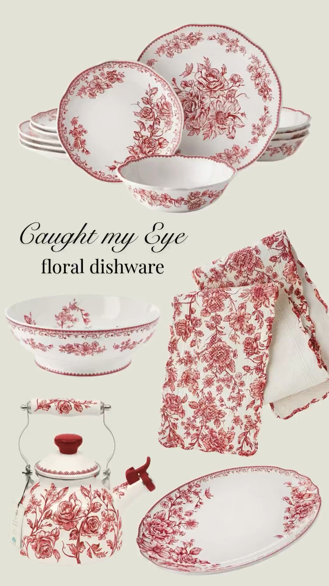 The prettiest floral dinnerware, perfect for holiday entertaining! Dining room, tabletop, Christmas, Christmas dinner, winter, seasonal, dishes, serveware, dishware

#LTKHome #LTKHoliday #LTKGiftGuide