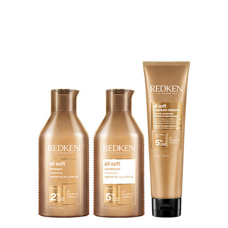 All Soft Trio Set: Shampoo, Conditioner & Leave In | Redken | Redken