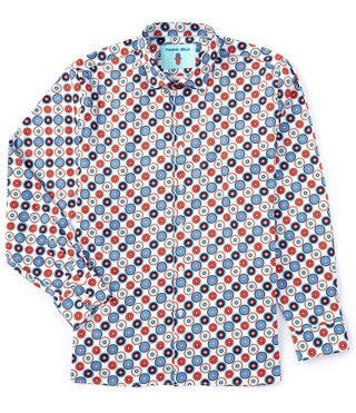 Visconti Big & Tall Modern-Fit Long-Sleeve Petal Circle Woven Shirt | Dillard's | Dillard's