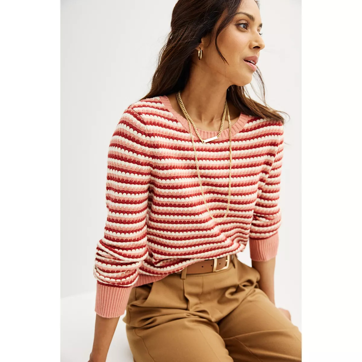 Women's Croft & Barrow® Textured Stitch Pullover Sweater | Kohl's