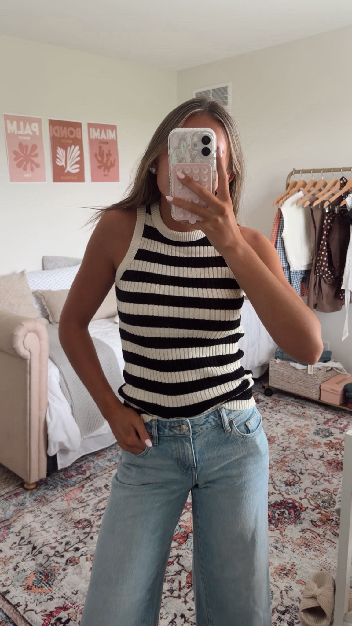 A simple fall outfit you’ll wear on repeat!! This striped tank from Walmart paired with jeans is such an easy everyday look! Perfect for those warmer fall days or layered with a cardigan or jacket when it gets cooler. Simple, cute, and so easy to style! 

#FallOutfit #FallStyle #FallFashion #WalmartFinds #WalmartFashion #WalmartStyle #StripedTop #JeansOutfit #CasualStyle #EverydayOutfit #FallOutfitInspo #AffordableFashion  

 #LTKdayinmylife #LTKootd #LTKU