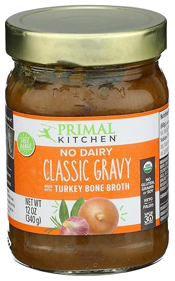 Primal Kitchen Organic Classic Gravy, 12 OZ | Amazon (US)