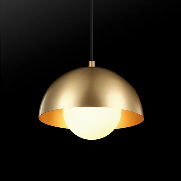 1 - Light Matte Brass Single Pendant | Wayfair North America