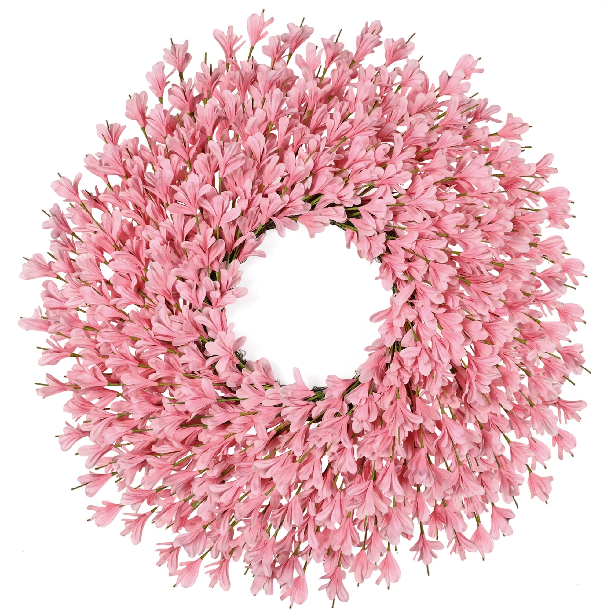 26 Inch Spring Wreaths for Front Door Large Easter Valentines Forsythia Floral Summer Spring Door... | Amazon (US)