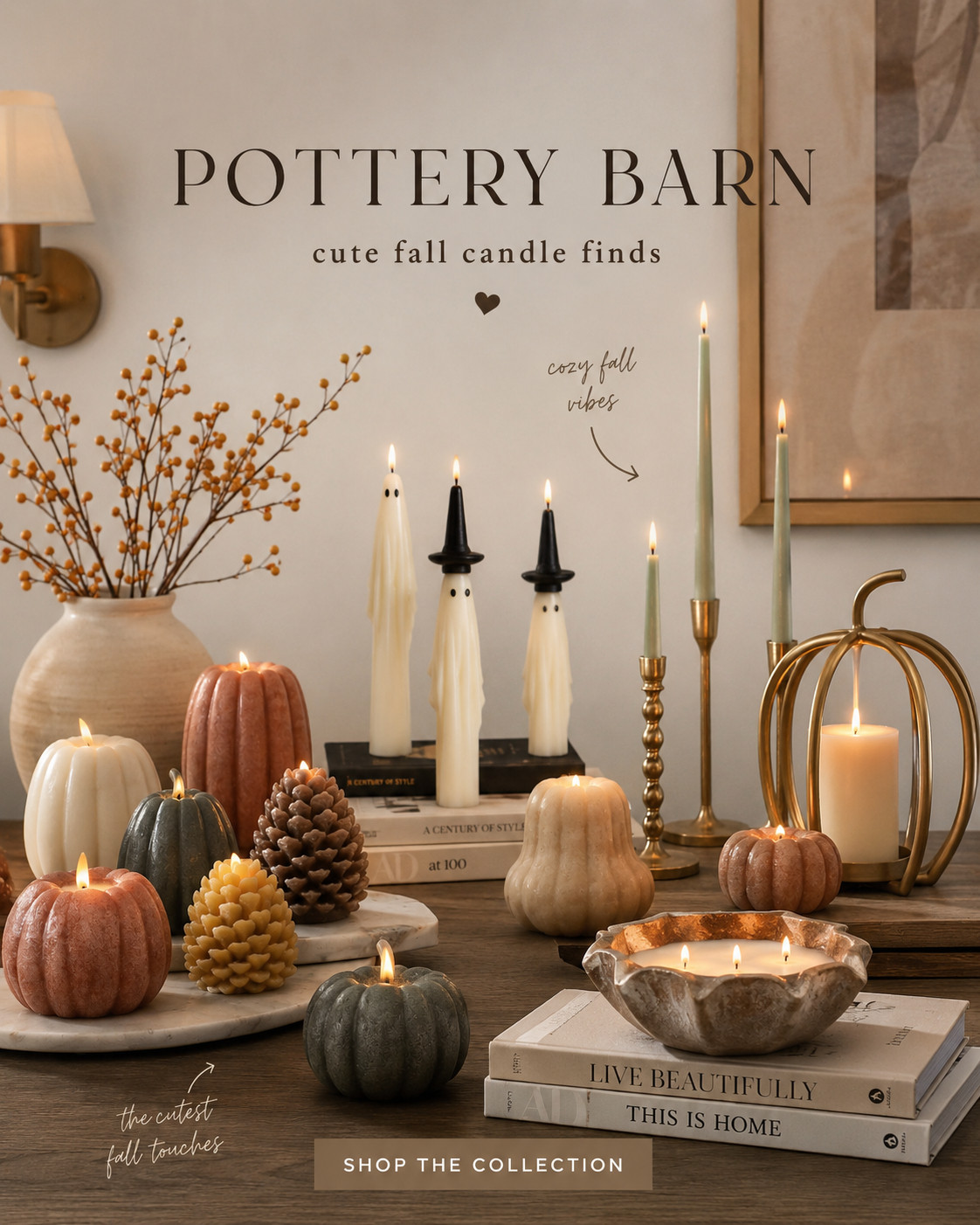 This fall decor is giving cozy, classic, and effortlessly chic 🍂🕯️ I’m loving these cute little pumpkin candles and vintage-inspired pieces—they’re such an easy way to make your home feel warm and festive without going too over-the-top. Perfect for a coffee table, entryway, shelf, or dining table. 🤎✨

Such a pretty fall home find! 🛍️🍁

#FallDecor #FallHomeDecor #PotteryBarnFinds #HomeDecor #FallDecorIdeas #CozyHome #AutumnDecor #PumpkinDecor #CandleDecor #HomeInspo #CozyAesthetic #ClassicHome #NeutralDecor #AmazonFinds #LTKHome #LTKFinds #LTKCreator #FallAesthetic #HomeStyling #AutumnVibes 

 #LTKSeasonal #LTKHome #LTKSaleAlert