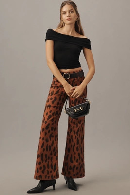 The Junie High-Rise Wide-Leg Flare Jeans by Maeve | Anthropologie (US)