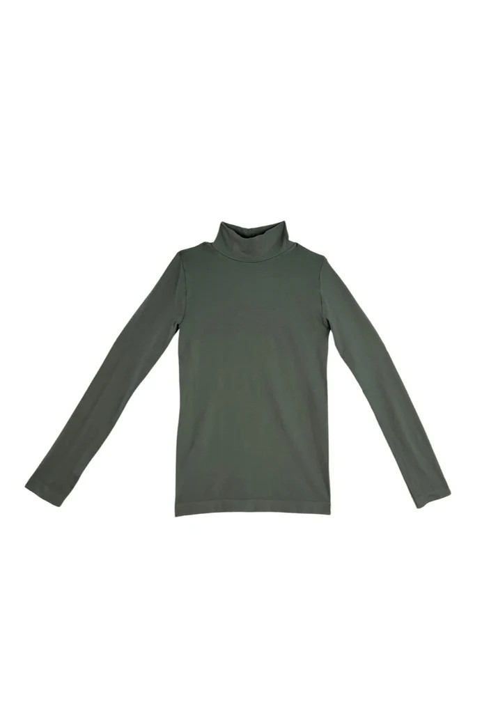 Long Sleeve Mock Turtleneck - Muddy Sage | Shop BURU
