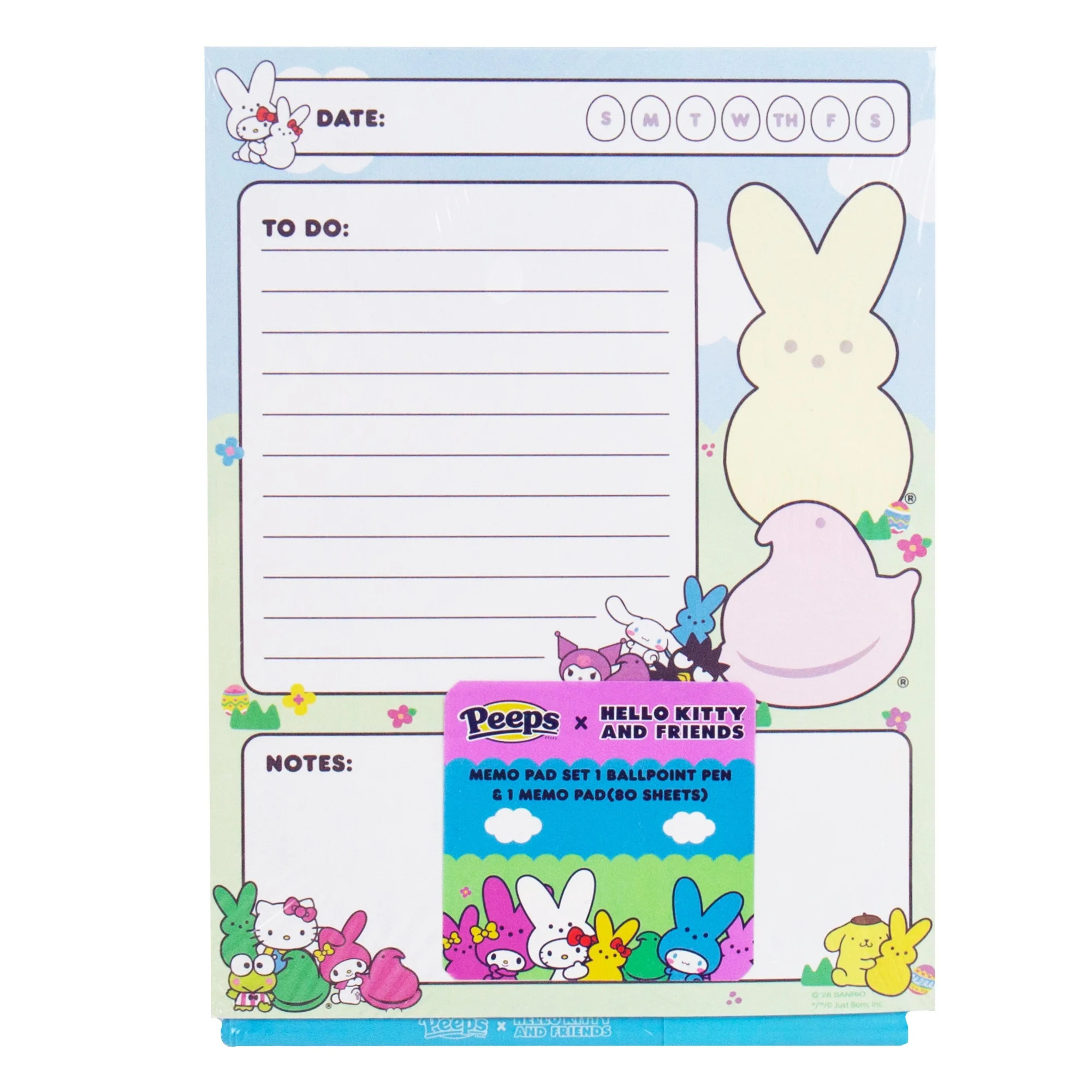 Peeps® x Hello Kitty® And Friends Memo Pad Set | Walmart (US)
