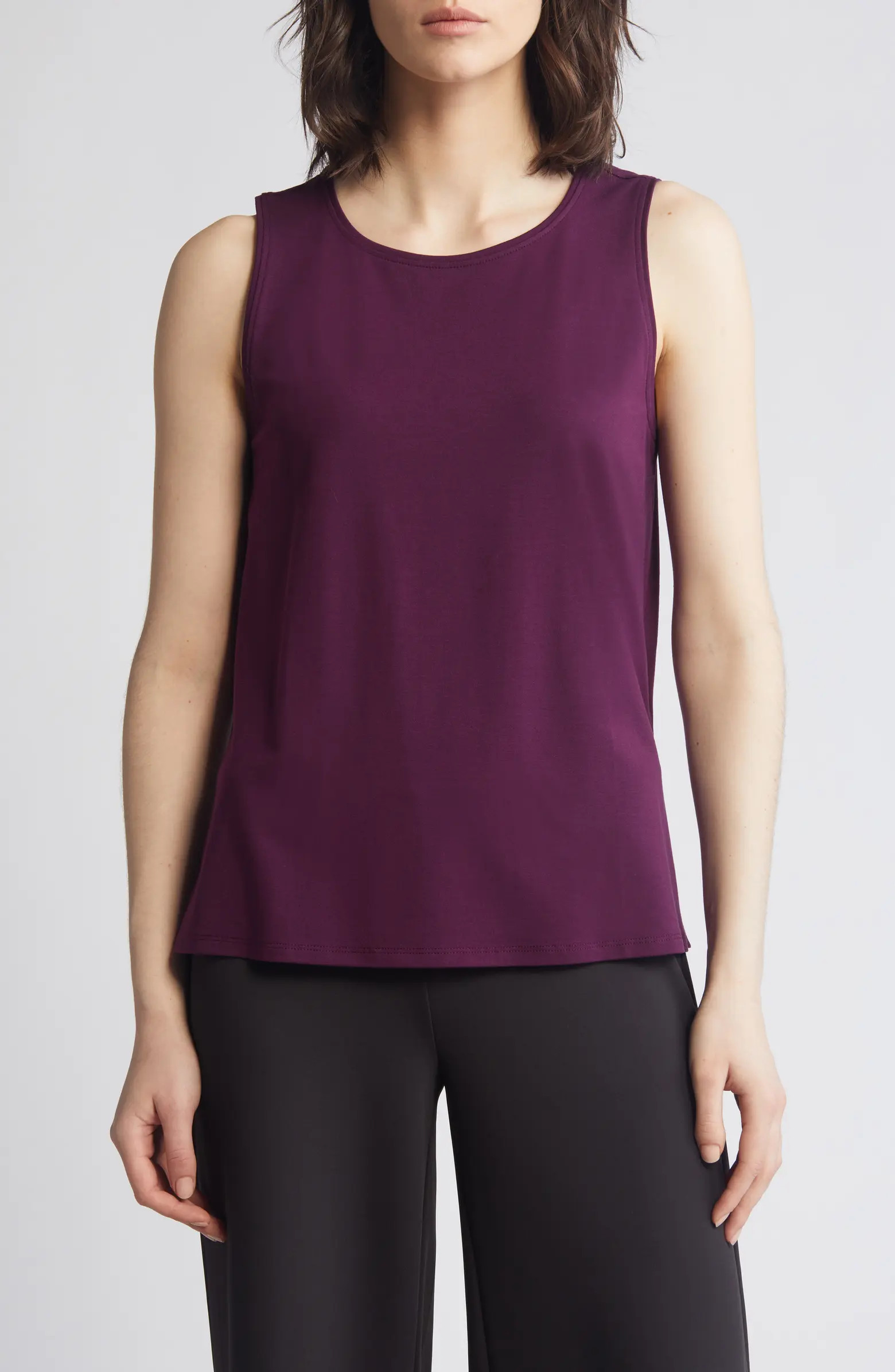 Eileen Fisher Crewneck Jersey Tank | Nordstrom | Nordstrom