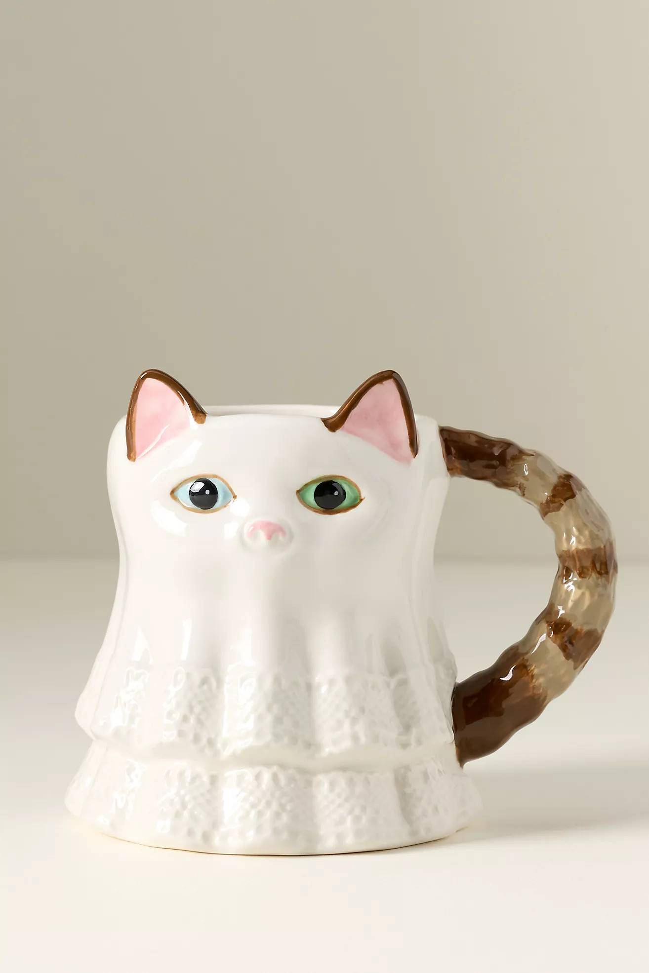 Peluche Halloween Stoneware Cat Mug | Anthropologie (US)