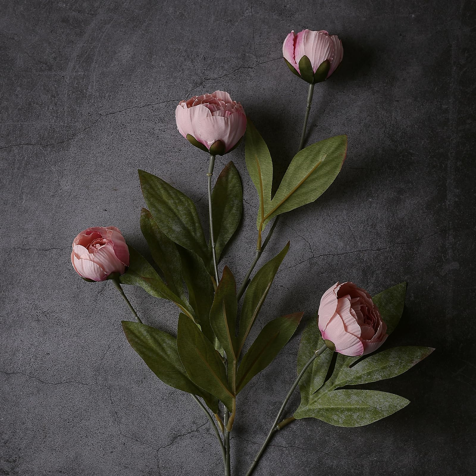 VIERENA 6 Pcs Faux Silk Peony Artificial Flowers for Vase -27", Bulk Fake Peonies Branches with S... | Amazon (US)