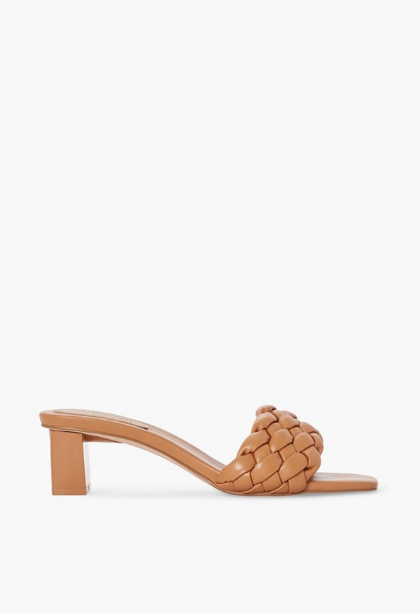 Tonika Braided Strap Heeled Sandal | JustFab