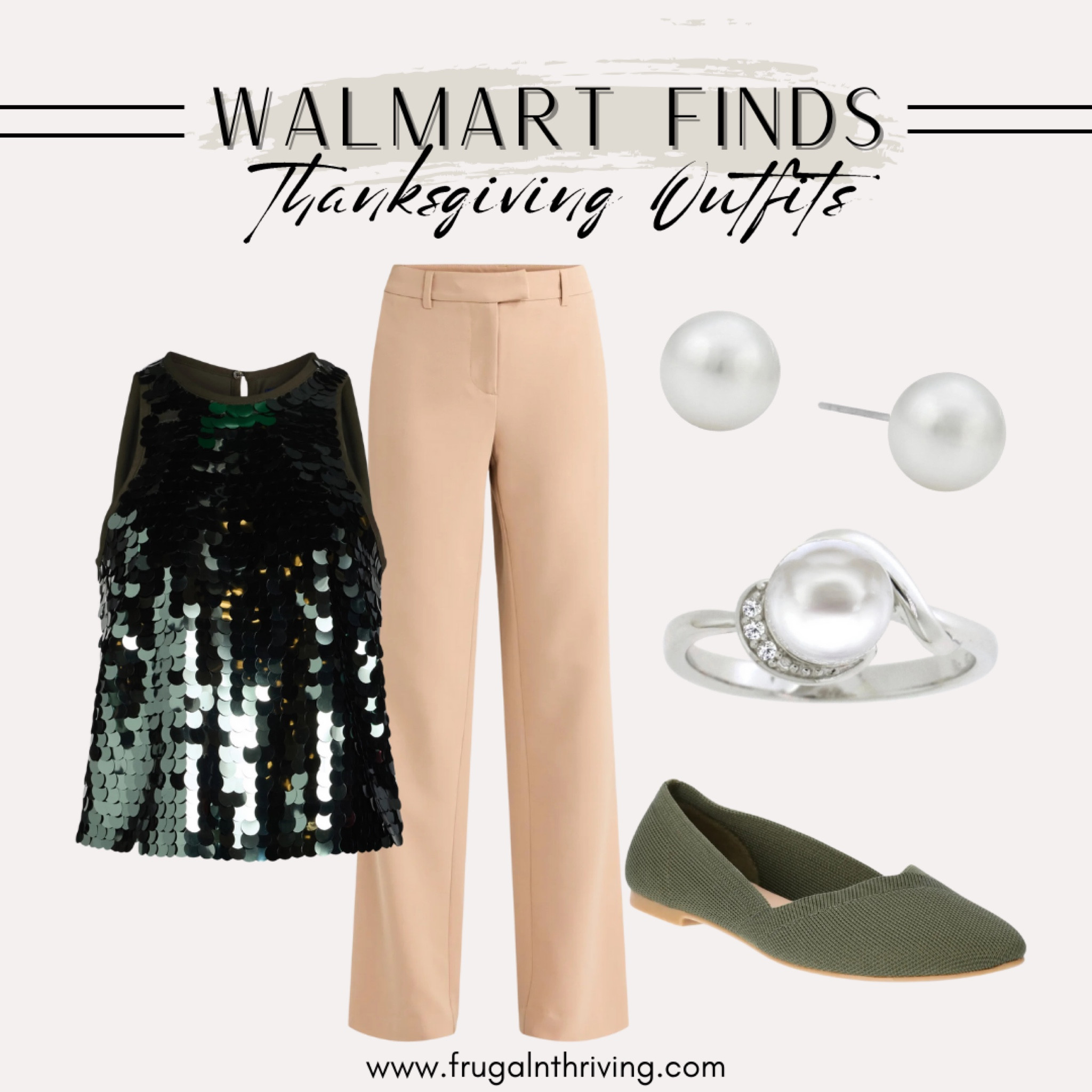 Classy gets a fun twist with this outfit. Slacks and flats are getting dolled up with a sequin tank, and pearl jewelry will smartly tie everything together.

#LTKHoliday #LTKSeasonal #LTKStyleTip