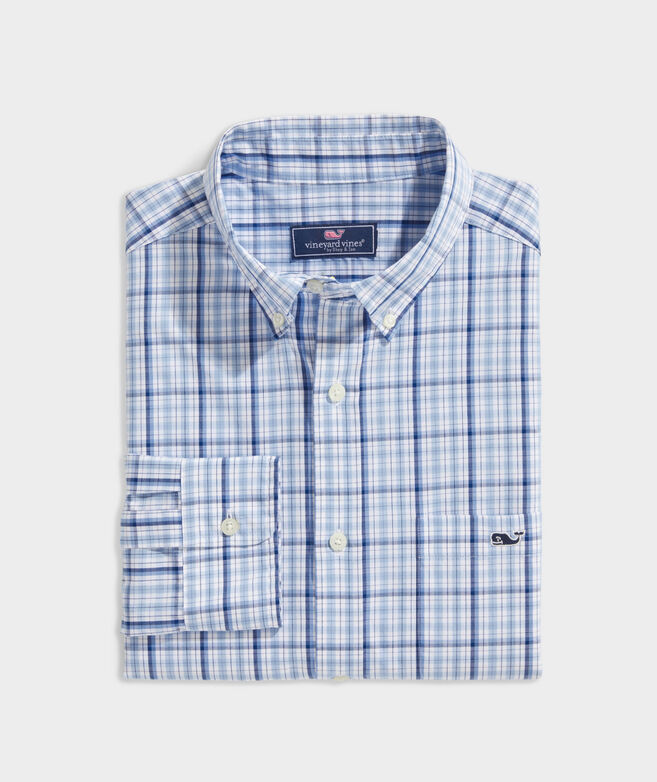 Stretch Cotton Check Shirt | vineyard vines