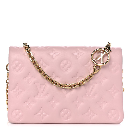 LOUIS VUITTON Lambskin Embossed Monogram Coussin PM Rose | FASHIONPHILE | FASHIONPHILE (US)