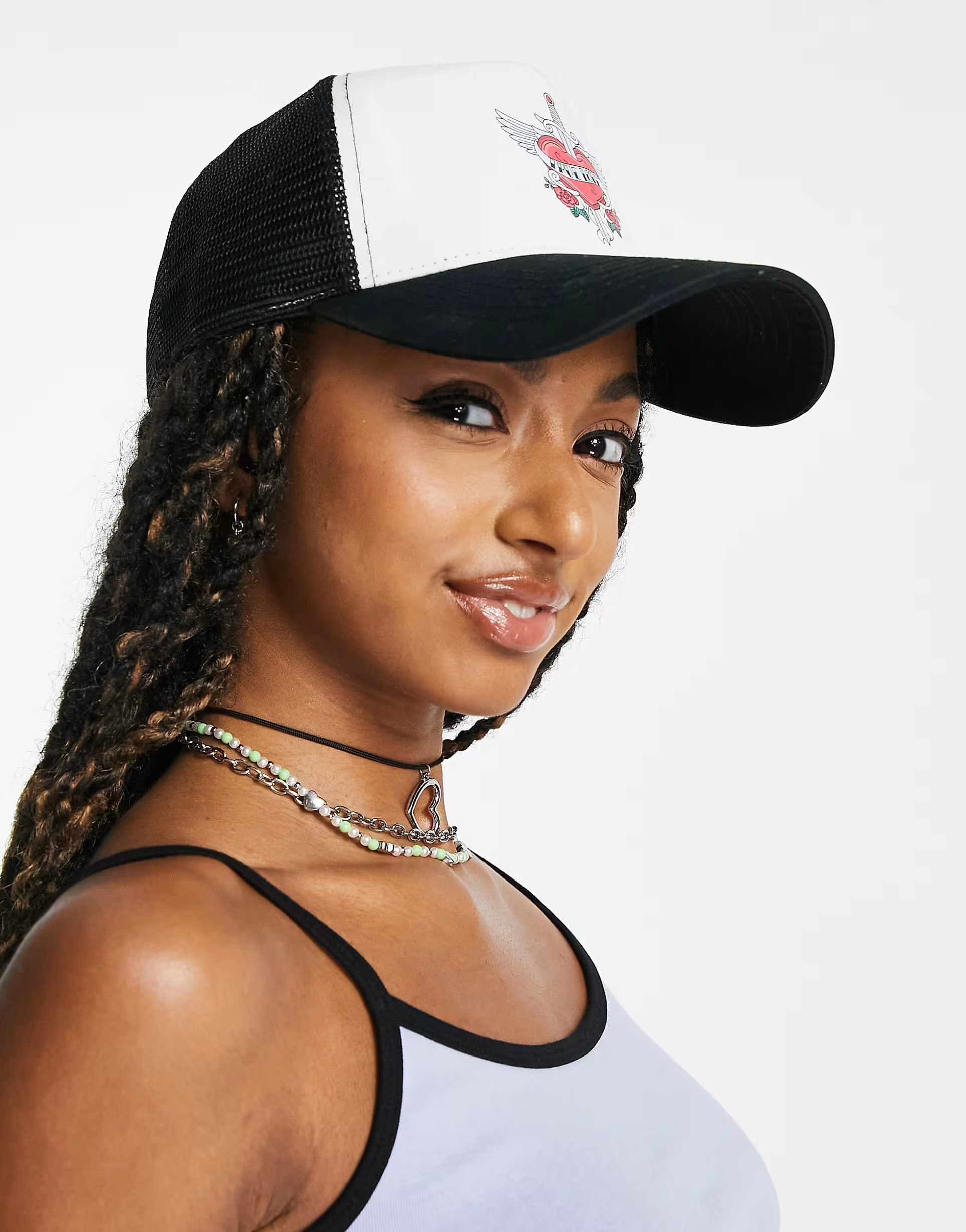 Vintage Supply tattoo trucker hat in multi | ASOS (Global)