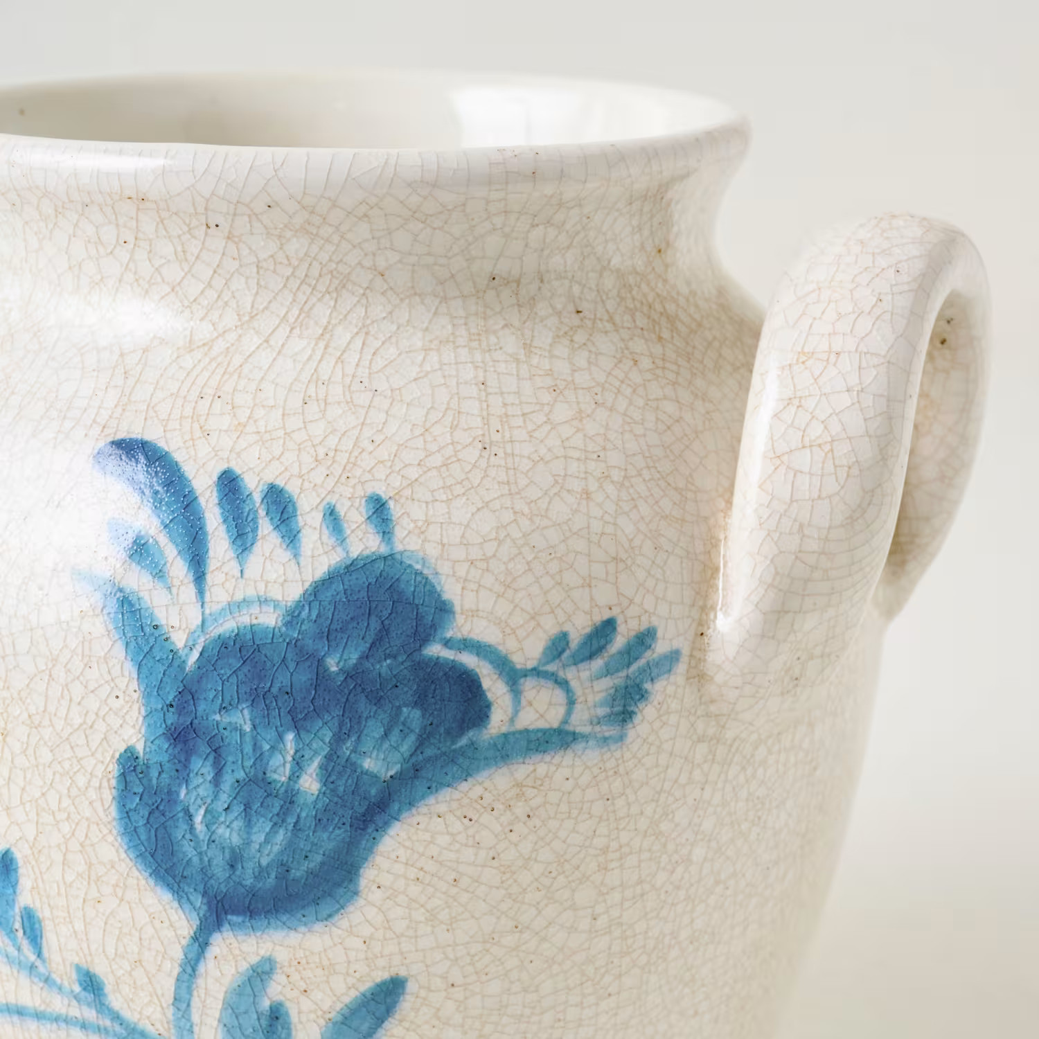 Caroline Blue Hand-Painted Vase | Magnolia