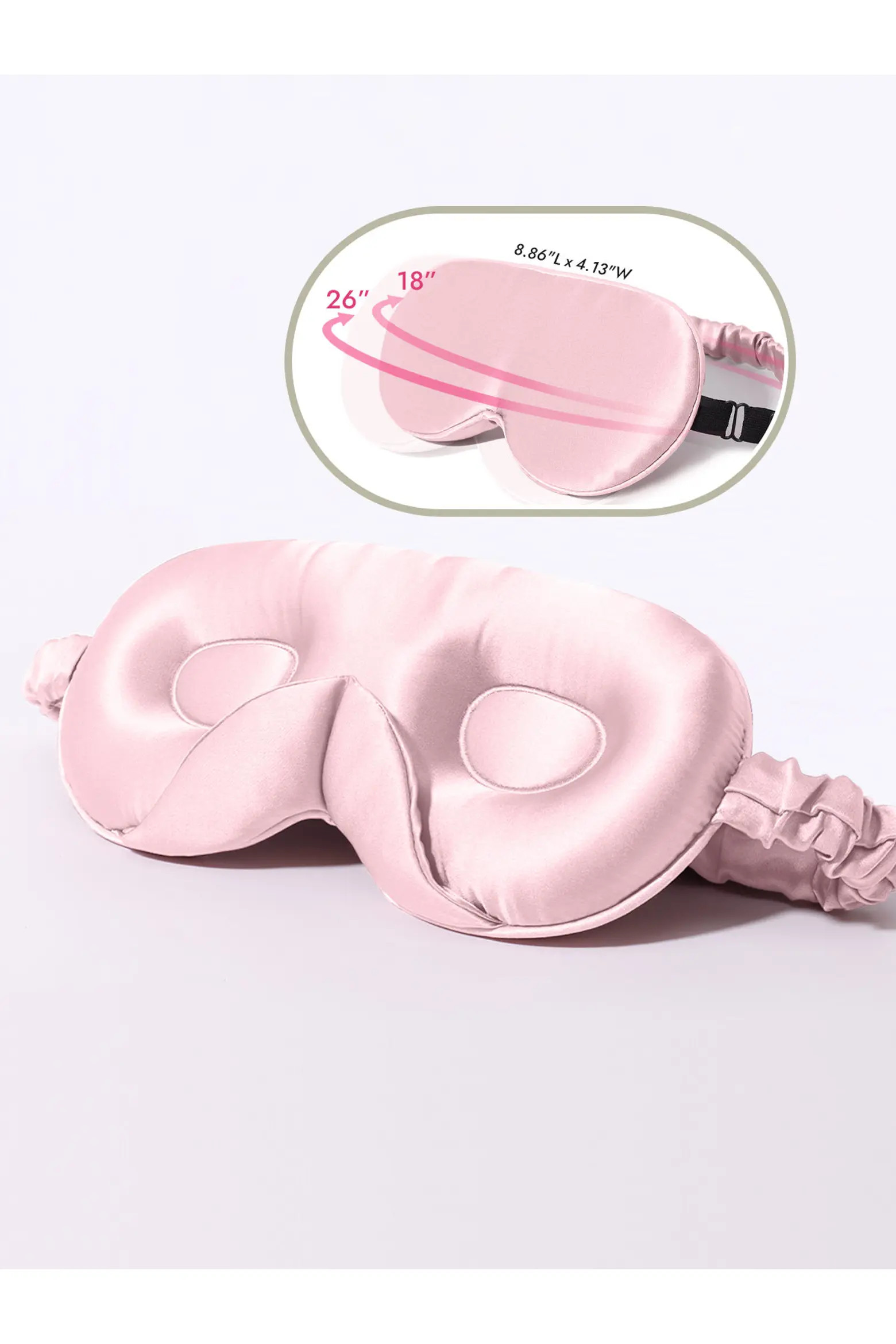 22 Momme Mulberry Silk Upgraded 3D Adjustable Eye Mask | Nordstrom | Nordstrom