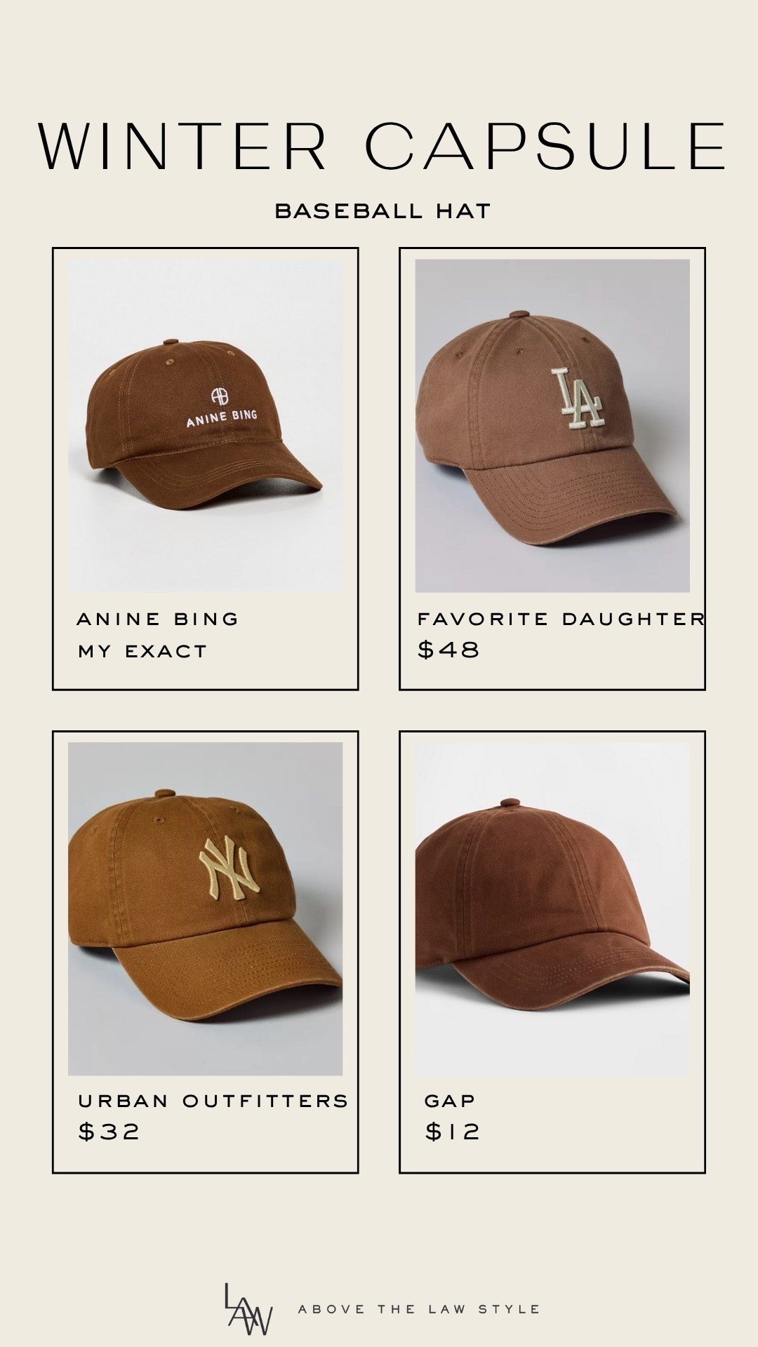 Winter Capsule: Baseball Hat

#LTKStyleTip #LTKFindsUnder100 #LTKFindsUnder50
