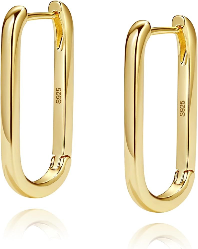 Me&Hz Gold Huggie Earrings Small Huggie Hoop Earrings for Women 14K Gold Plated Hypoallergenic Cu... | Amazon (US)