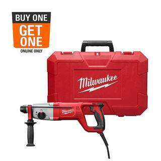 Milwaukee 8 Amp Corded 1 in. SDS D-Handle Rotary Hammer 5262-21 - The Home Depot | The Home Depot
