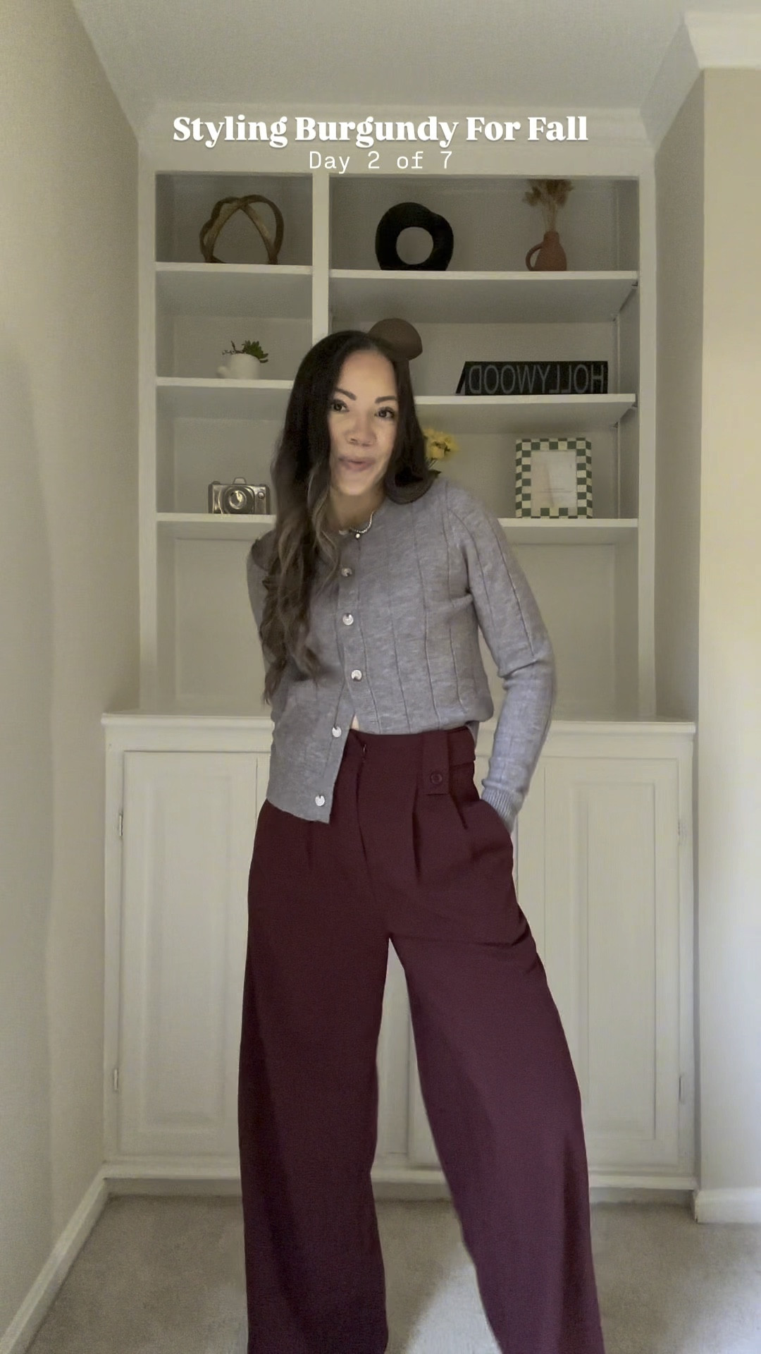 The burgundy trend will be everywhere for fall 2024 and I’m here for it. You will find it burgundy everything — boots, handbags, statement coats, pants, and jackets. These burgundy trousers are only $48 and grey cardigan $36. Use  theirislife_12 for 12% off sitewide. Comment “shop” for direct links. 


 #fallfashion #fallstyle #falltrend #meshdress #falldress #autumnoutfit #autumndress Burgundy outfits, red outfits fashion outfits, autumn fashion, fall outfits, burgundy looks, outfits for fall, maroon outfits, hottest fall trend, midi dress, cocktail dress, red shoes, outfit ideas, styling reel, dc influencer, petite fashion

#LTKVideo #LTKStyleTip #LTKHoliday