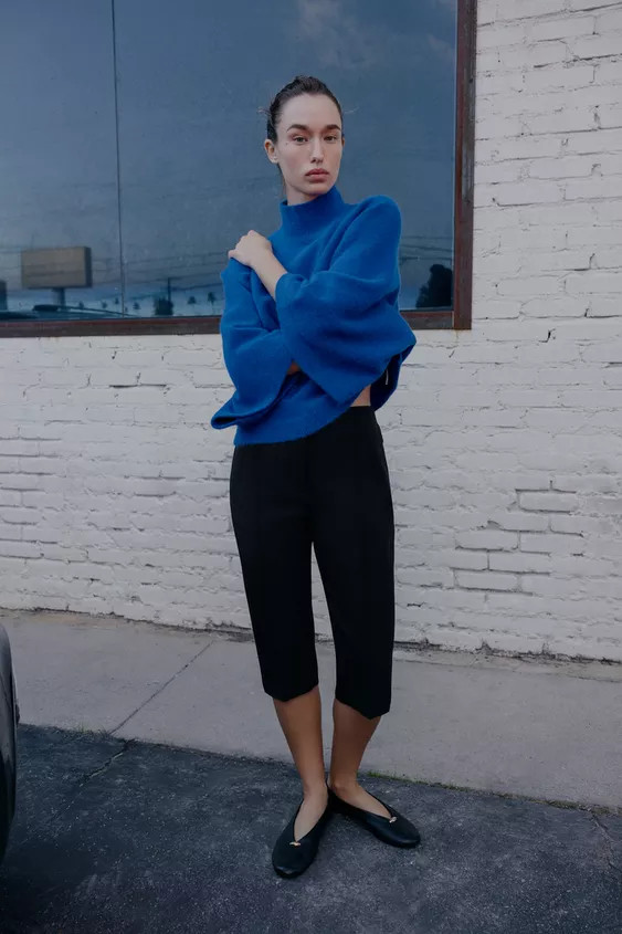 WIDE SLEEVE KNIT JUMPER | Zara US