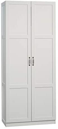 Sauder Select Storage Cabinet, L: 29.61" x W: 16.02" x H: 71.50", Soft White finish | Amazon (US)