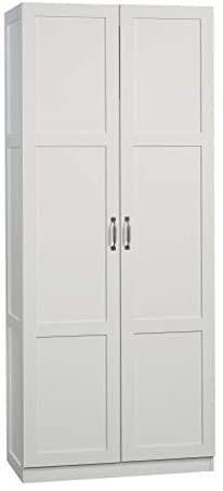 Sauder Select Storage Cabinet, L: 29.61" x W: 16.02" x H: 71.50", Soft White finish | Amazon (US)
