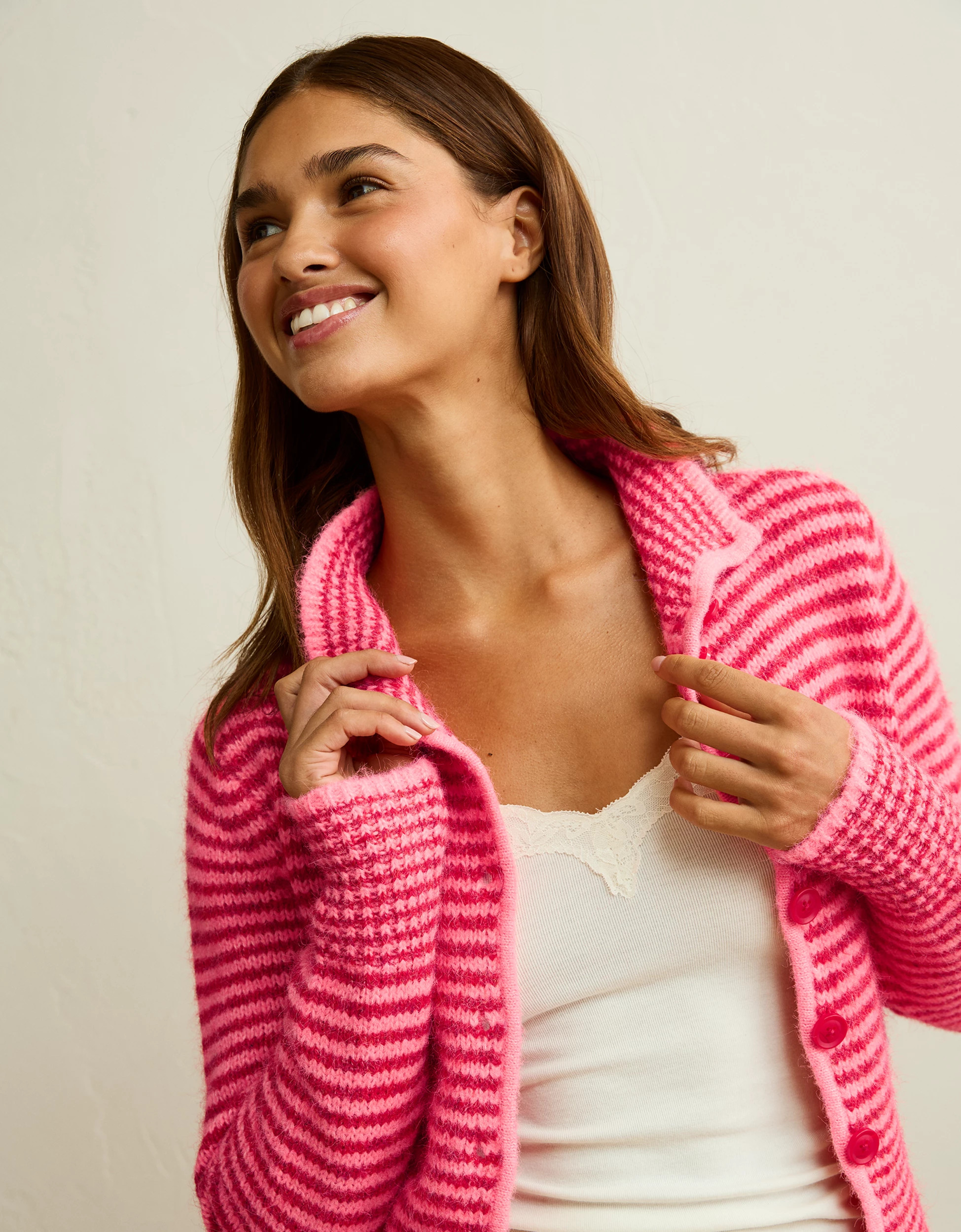 New AE Mock Neck Cardigan Sweater | American Eagle Outfitters (US & CA)