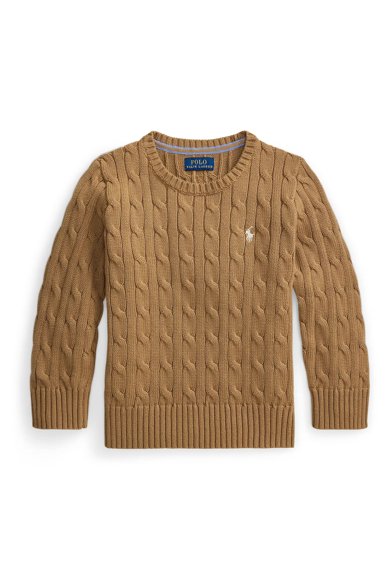 Polo Ralph Lauren Kids' Cabled Cotton Crewneck Sweater (Nordstrom Exclusive) (Men) | Nordstrom | Nordstrom