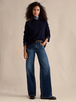 The Icon Classic Wide-Leg Jean | Banana Republic (CA)