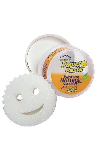 Scrub Daddy PowerPaste Bundle - Clay Based Cleaning & Polishing Scrub - Non Toxic Cleaning Paste for Grease, Limescale & More - Includes 1 Scrub Mommy Sponge (2 Pieces) | Amazon (US)