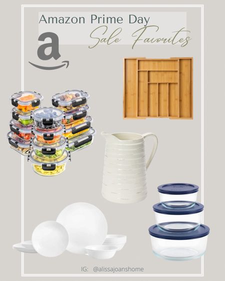 Amazon Prime Day is tomorrow! 

Get these kitchen favorites! Bamboo expandable drawer organizer, glass food storage container sets with lids, Corelle plate and bowl dining set, white ceramic water pitcher  

#LTKxPrimeDay #LTKhome #LTKsalealert