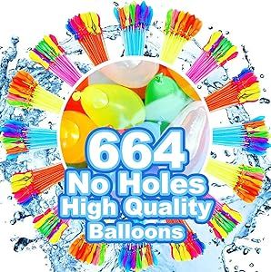 660 Water Balloons Quick Rapid Filling Self Sealing Water Balloons Water Splash Pack for Whole Fa... | Amazon (US)