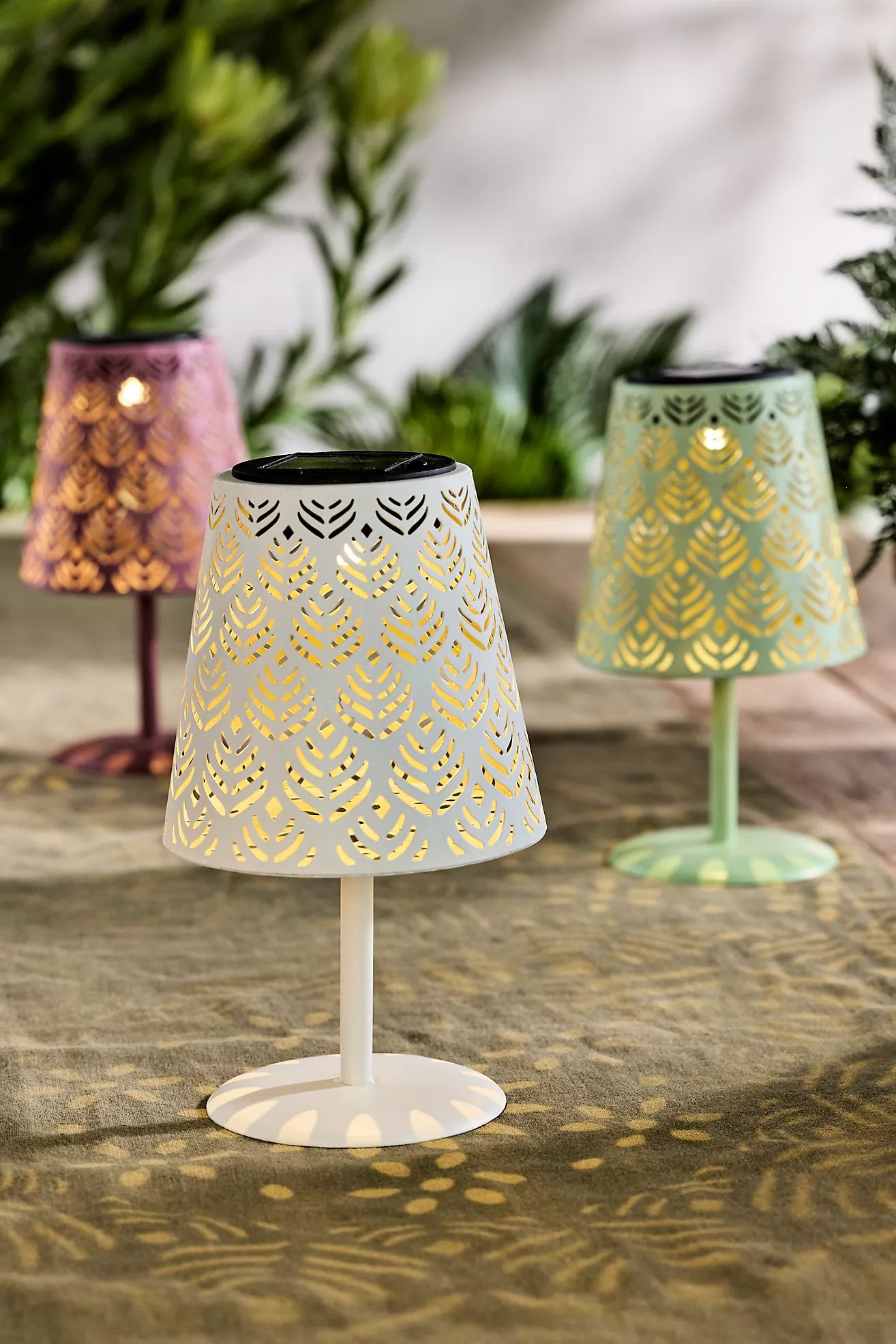 Solar Punched Metal Outdoor Lamp | Anthropologie (US)