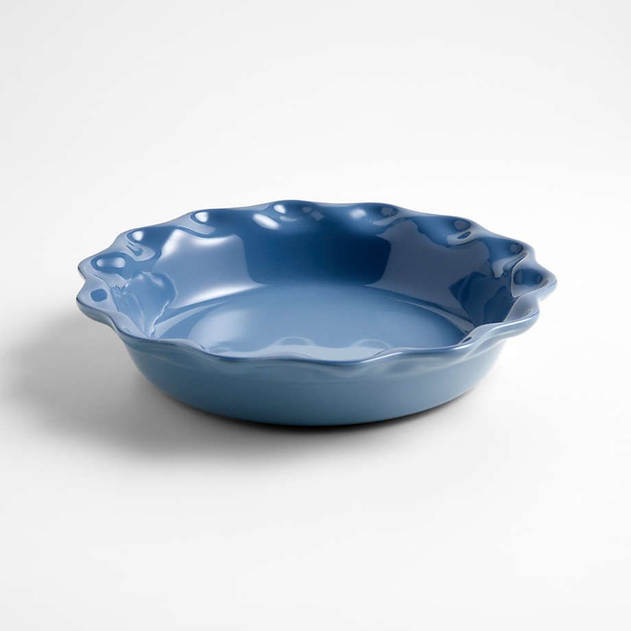 Le Creuset 9" Heritage Peche Pie Dish + Reviews | Crate & Barrel | Crate & Barrel